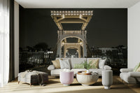 The room feels elegant and dramatic due to the classic photography.

