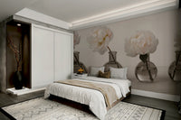 A large-scale still-life photography print.

