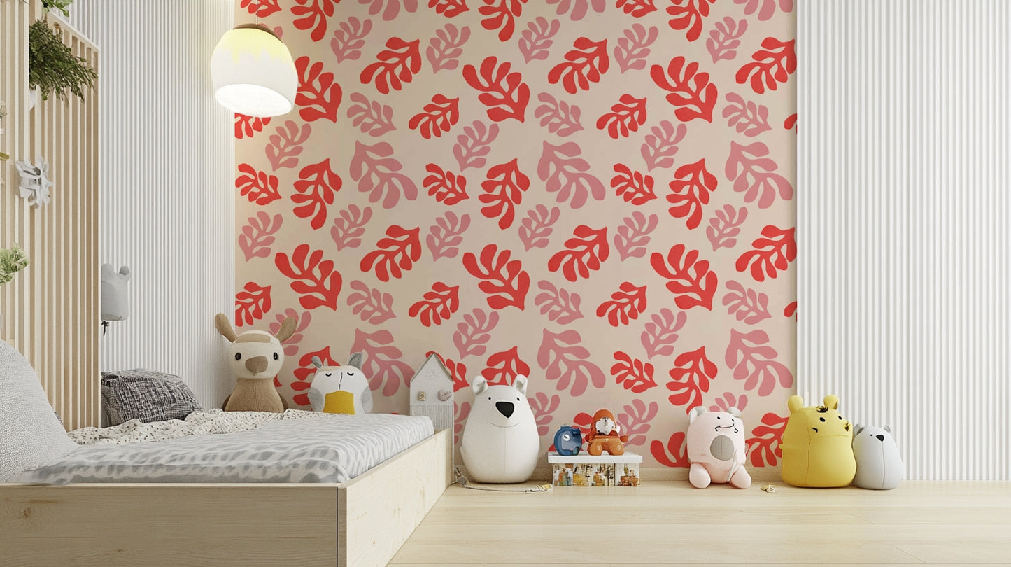 Cutout Leaves Wallpaper⁠