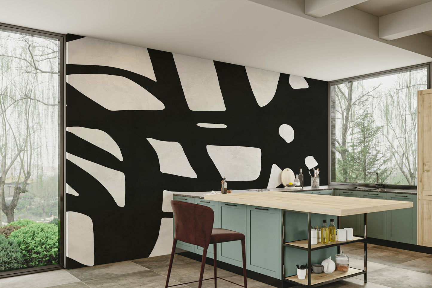 A large-scale art print with a modern aesthetic.

