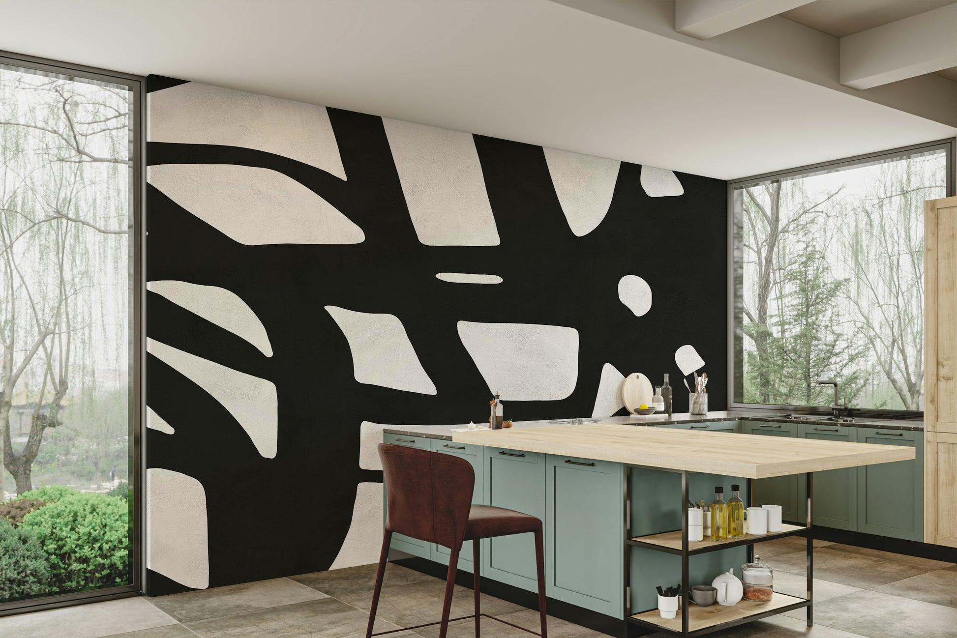 A large-scale art print with a modern aesthetic.

