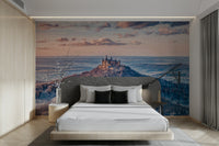 The colors are a soft, ethereal palette of blues, grays, and muted golds.

