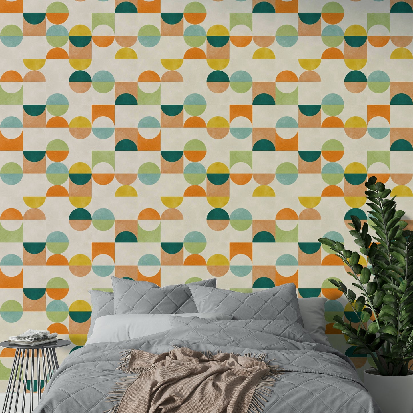 The high-resolution print captures fine details of the lines and colors.

