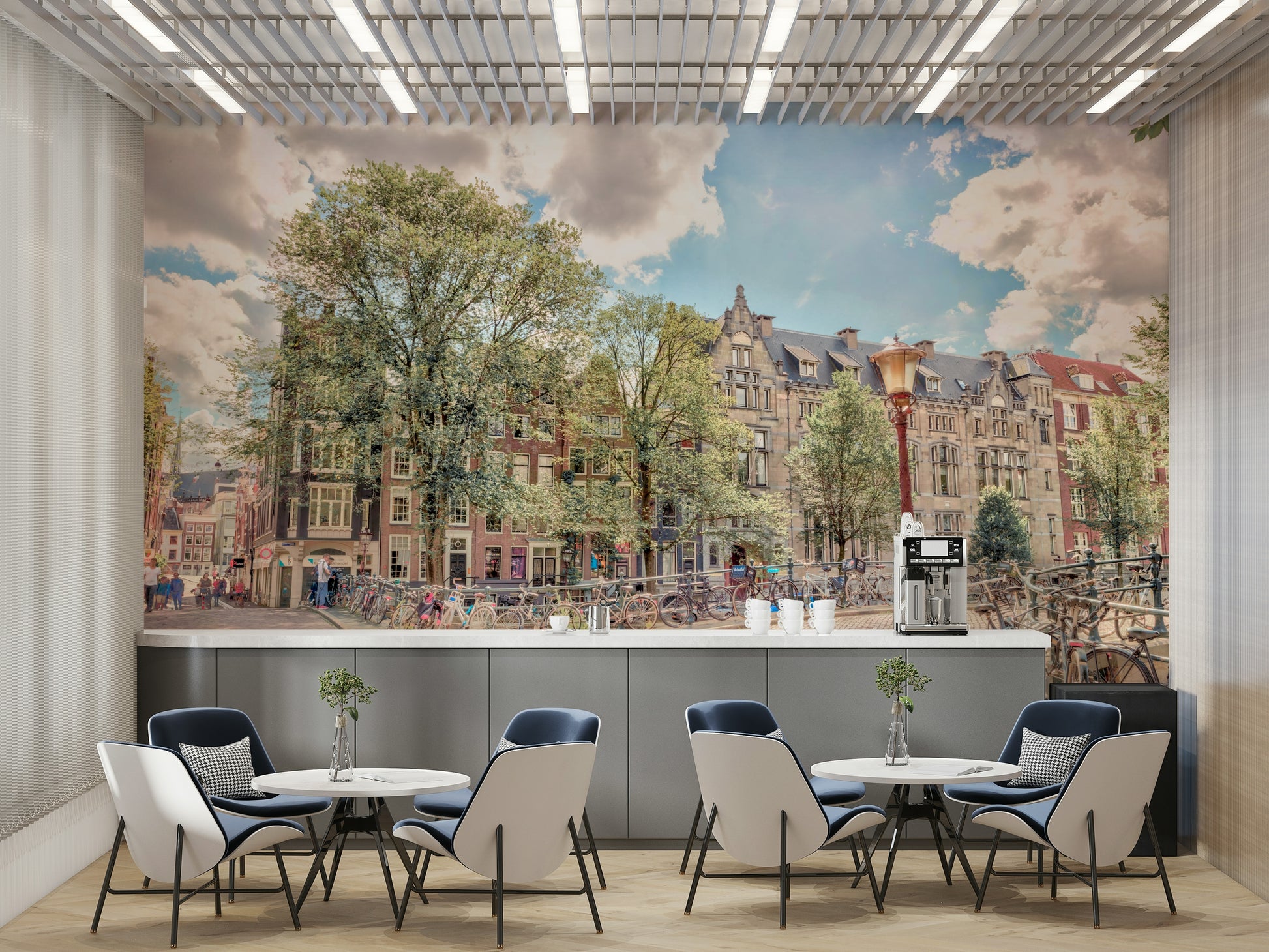 The mood is cheerful and charming.

