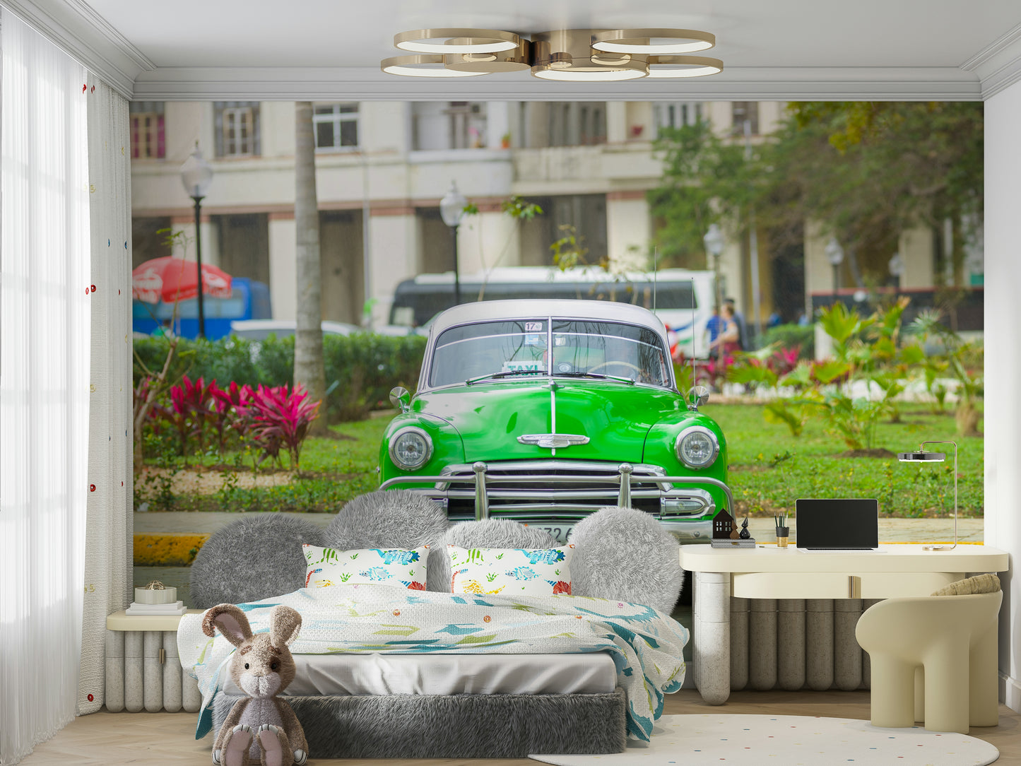 The composition is dynamic and full of life.

