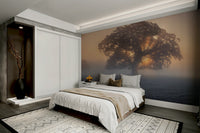 The mood is peaceful and serene.

