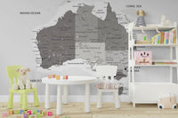 The map also includes the island of New Zealand.

