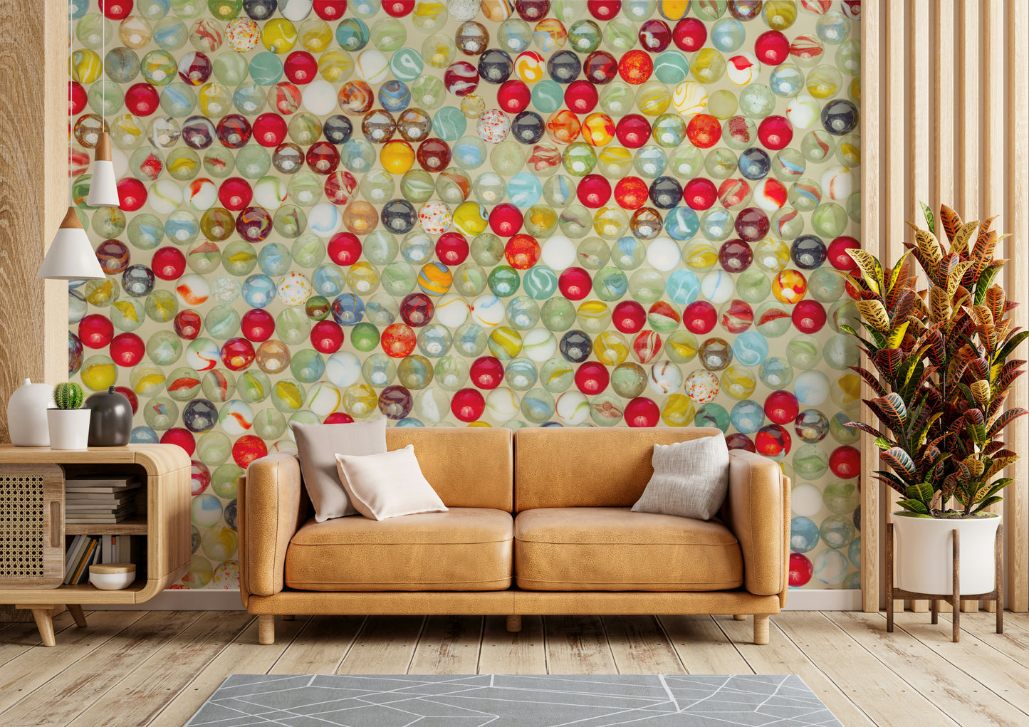 The style is modern and artistic.

