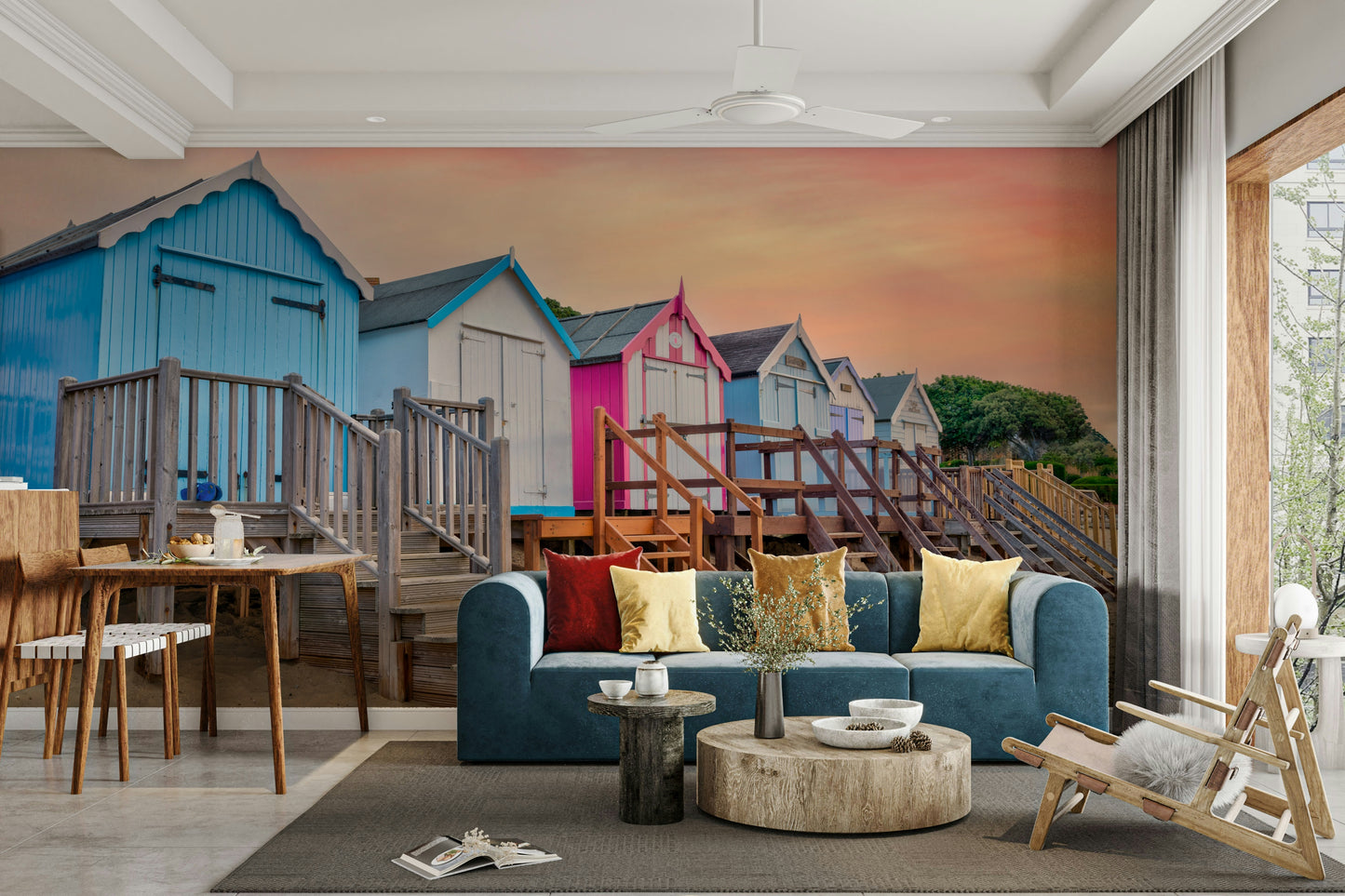 The feeling is one of fresh, coastal elegance.

