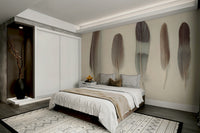 The feathers are the central focus of the image.

