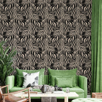 The image shows a repeating pattern of wild animal stripes.

