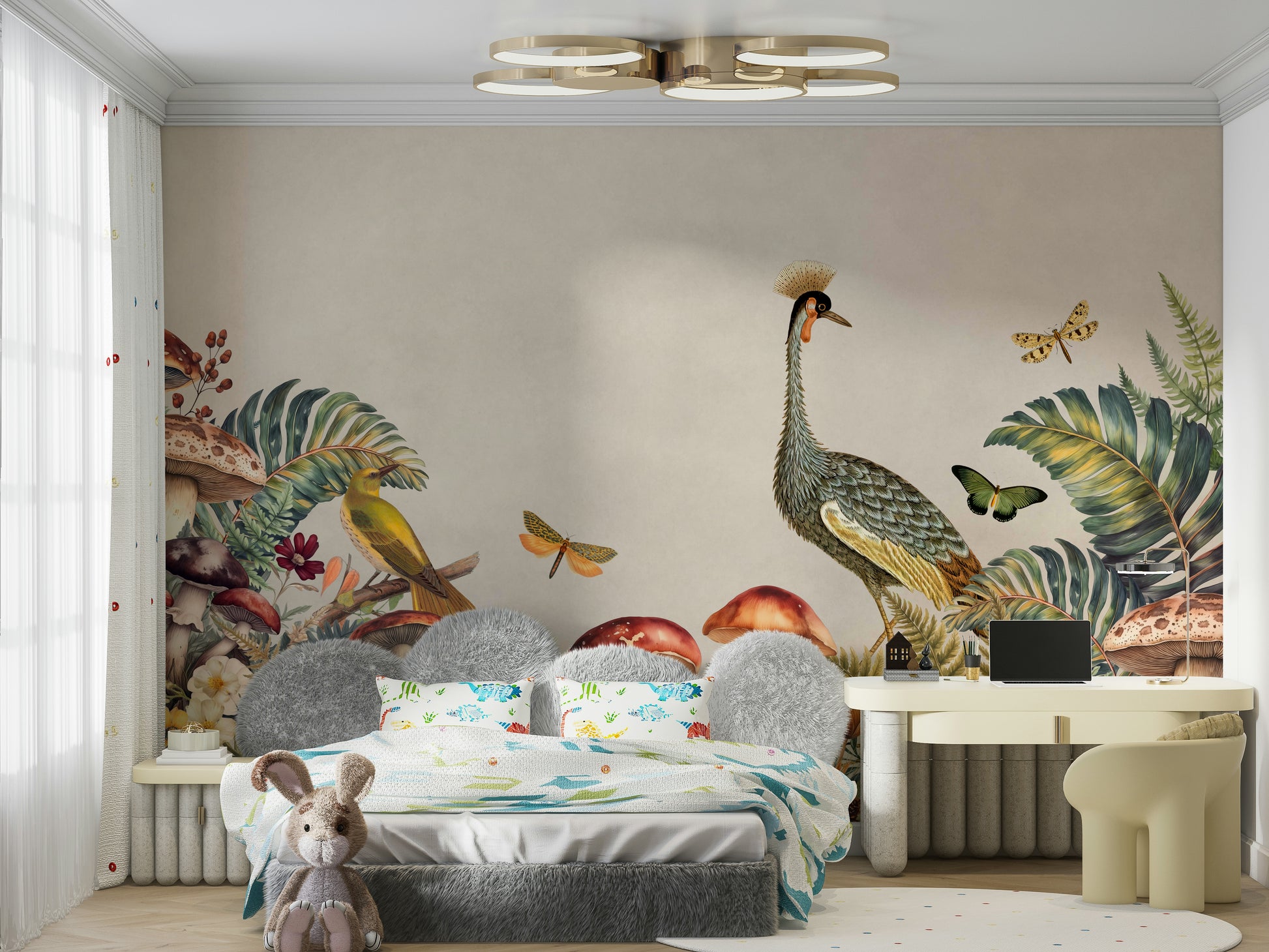 The cranes are a central focus of the image.

