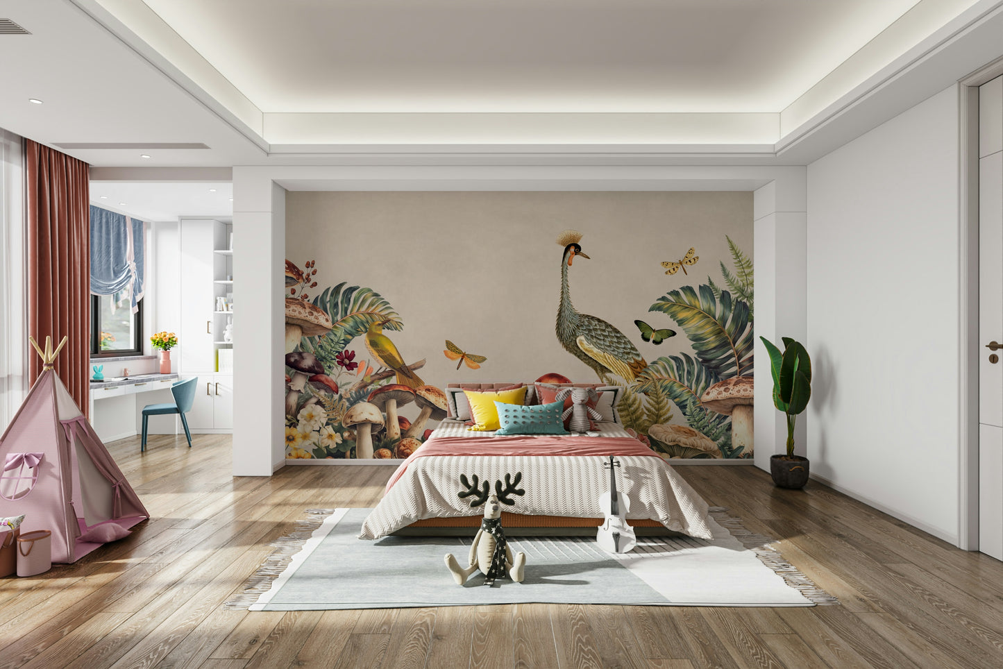 The mood is serene and tranquil.

