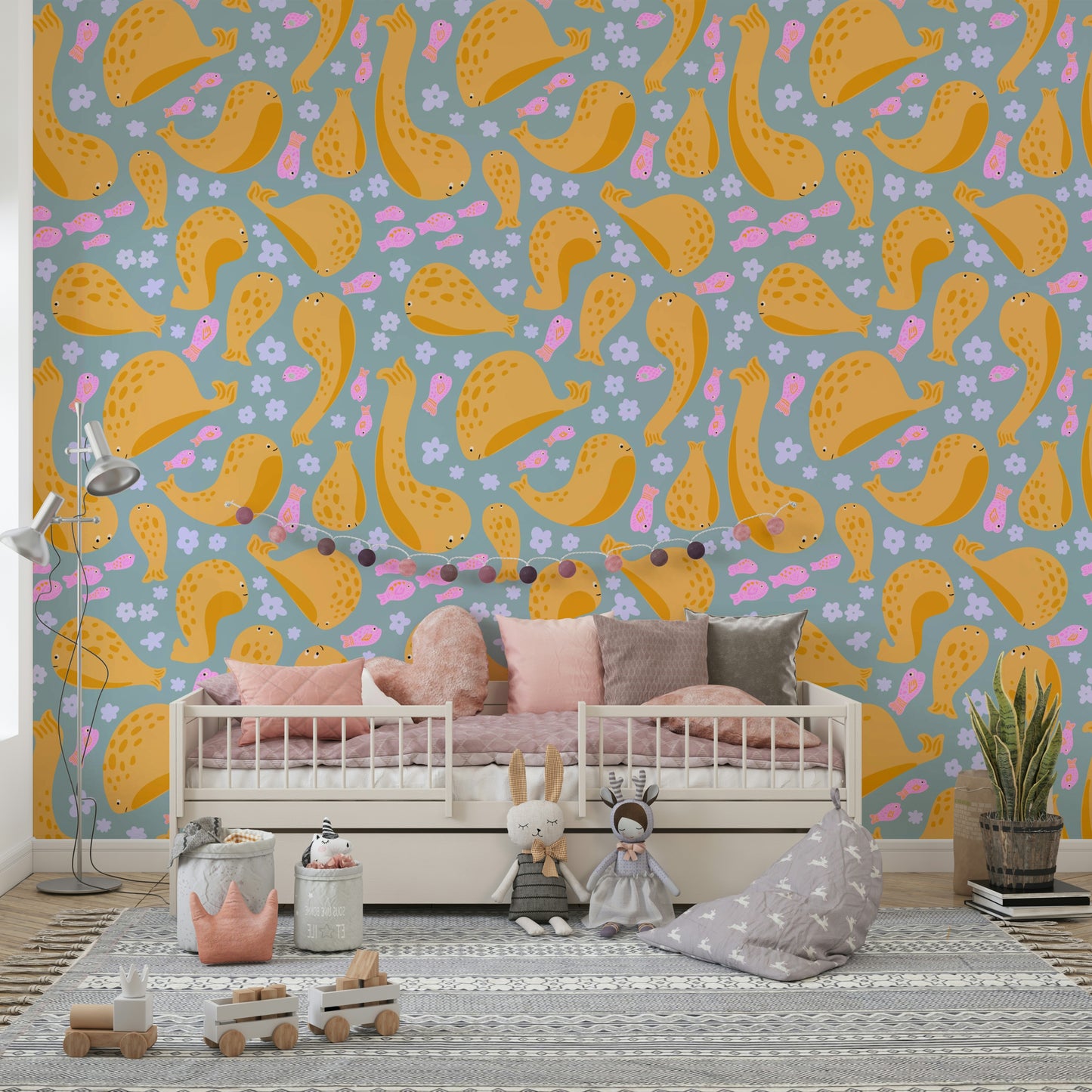 The image has a hand-drawn or painted look.

