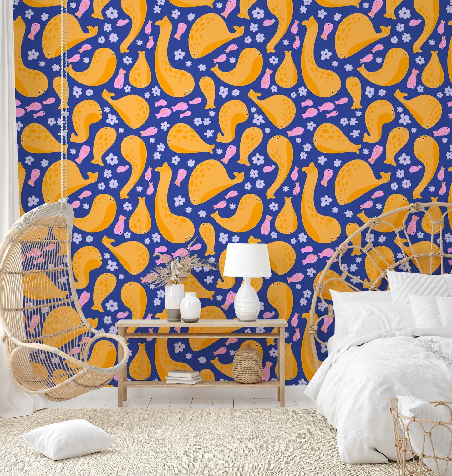 The composition is dynamic and flowing.

