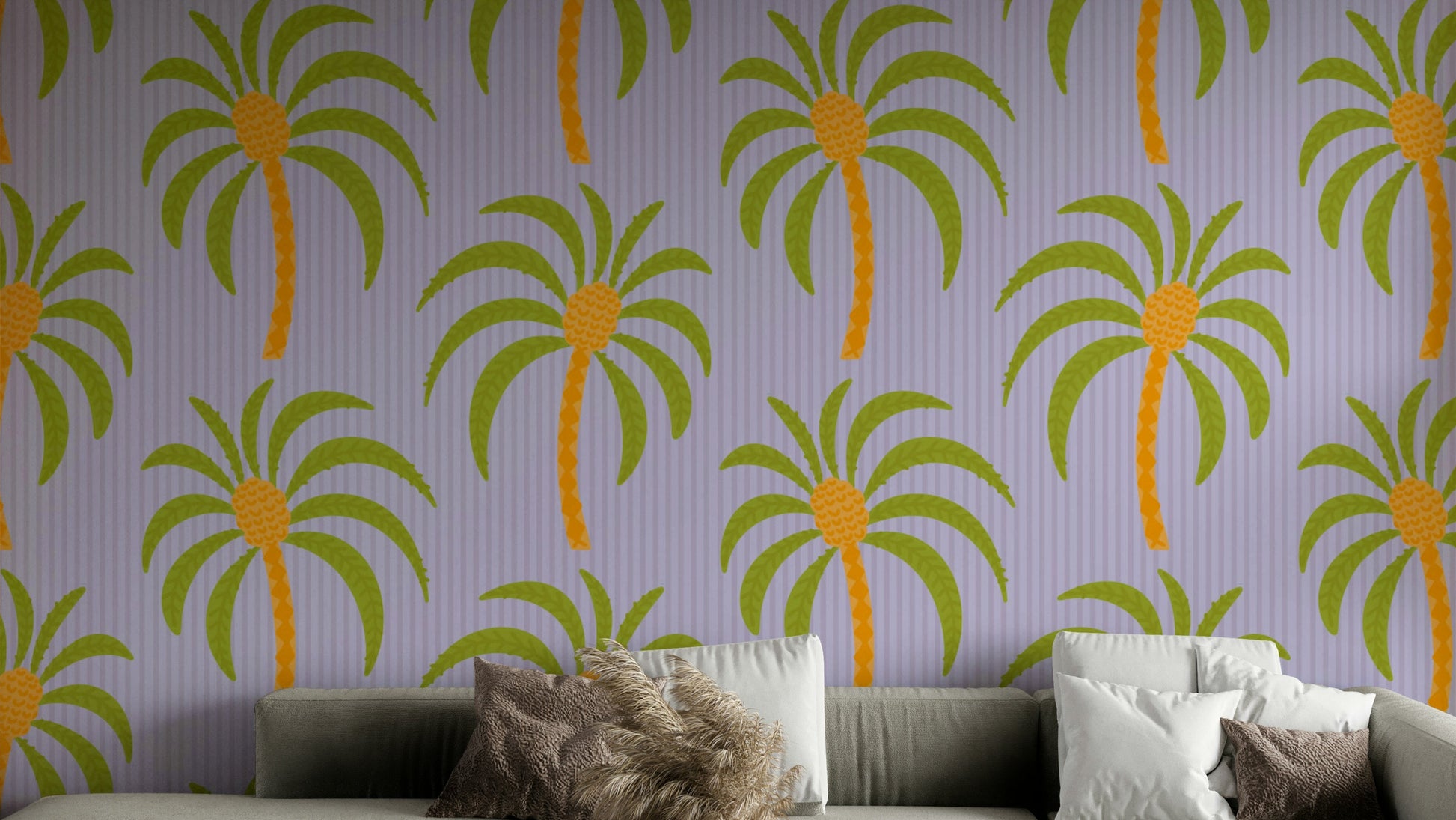 The colors are soft, natural tones like green, beige, and white.

