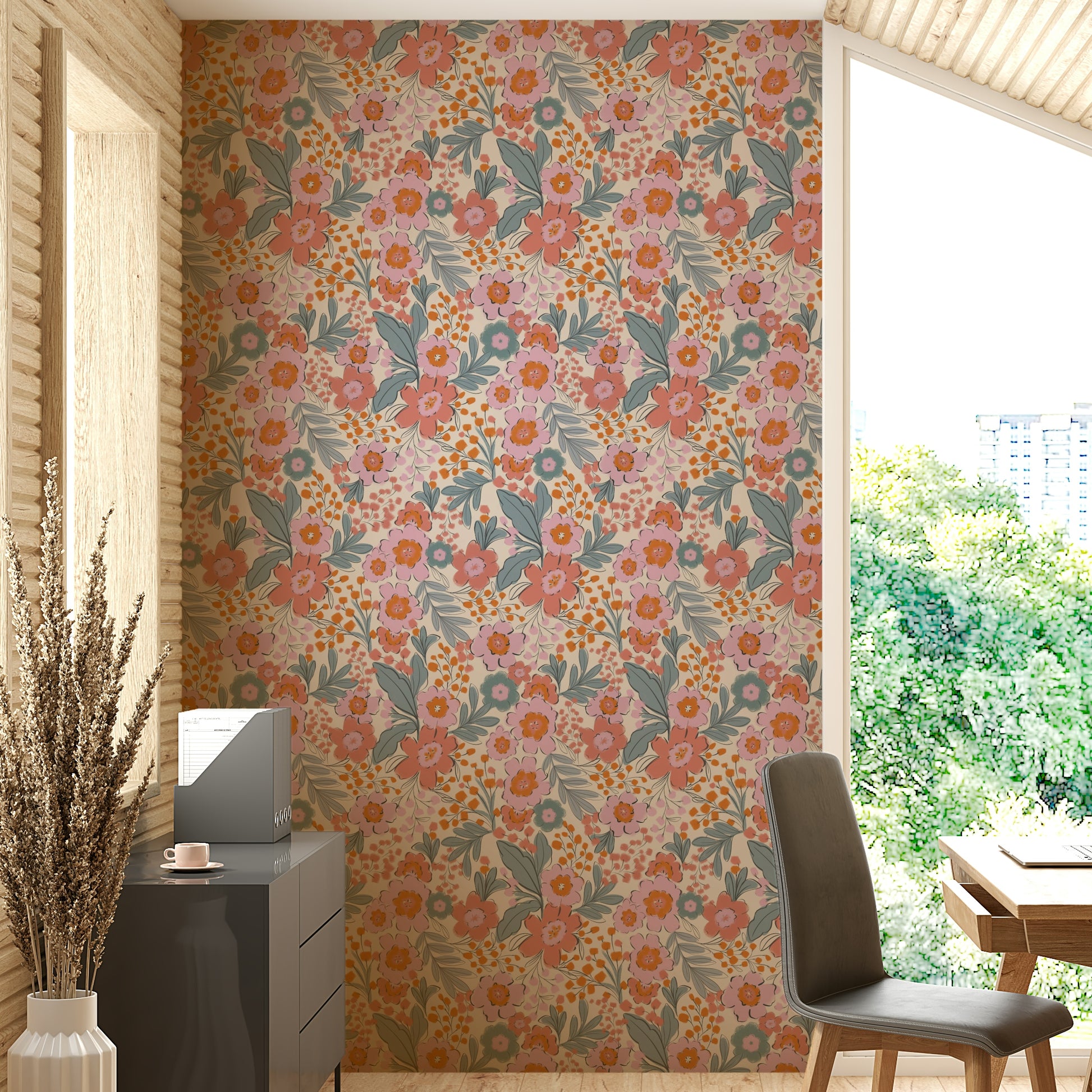 The design gives a feeling of quiet, artistic beauty.

