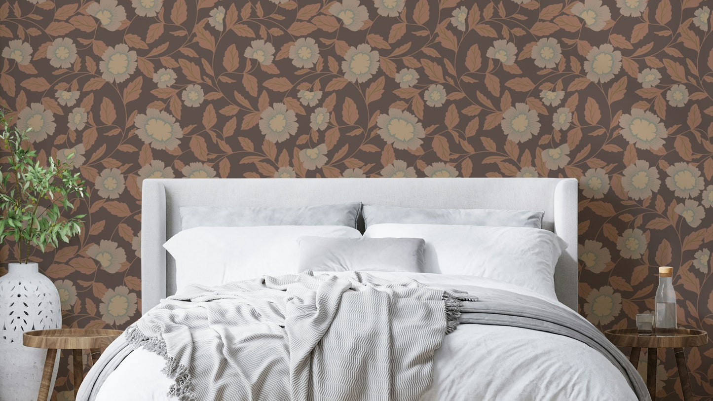 The colors are warm, earthy tones.

