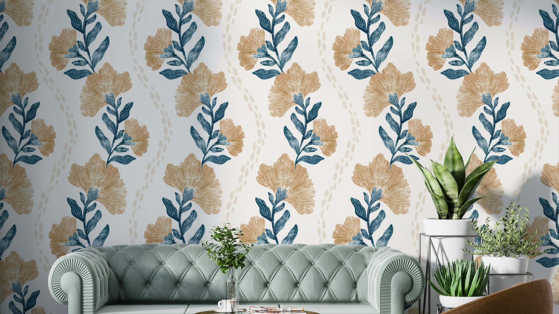 The colors are rich autumn tones like orange, red, and gold.

