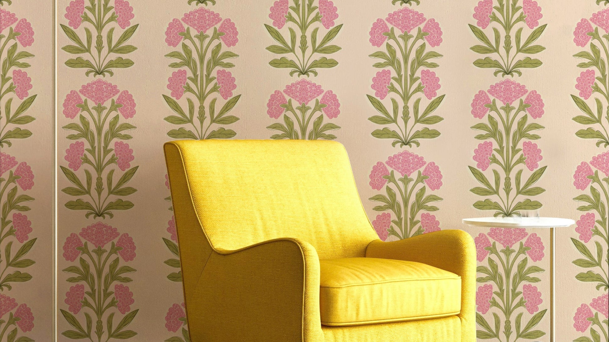 The image shows a repeating pattern of soft, pink petals.

