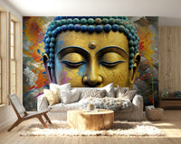 The abstract shapes are a central focus of the image.

