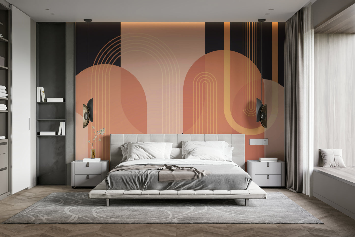 The colors are soft, muted tones.

