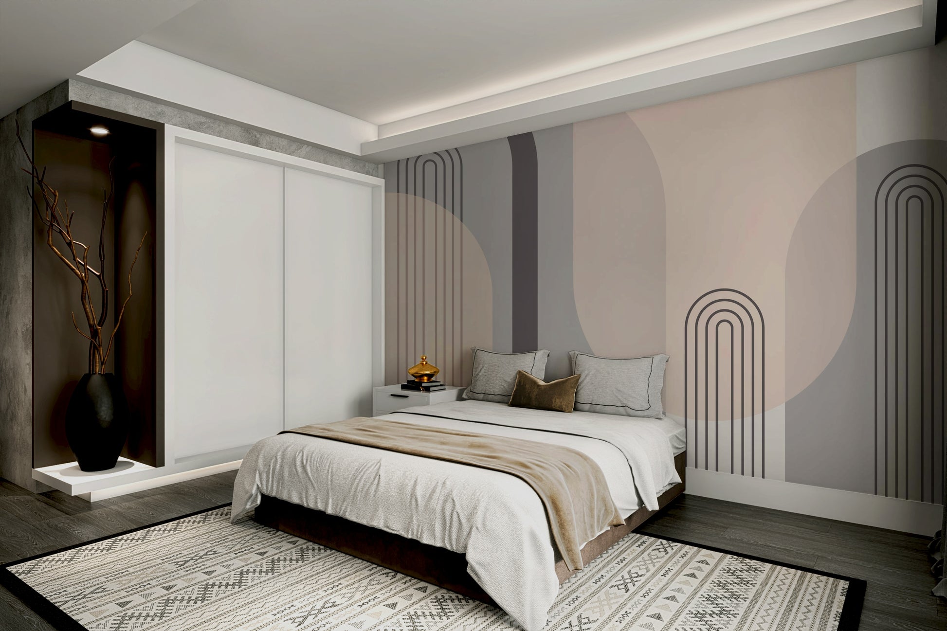 The design gives a feeling of quiet, natural beauty.

