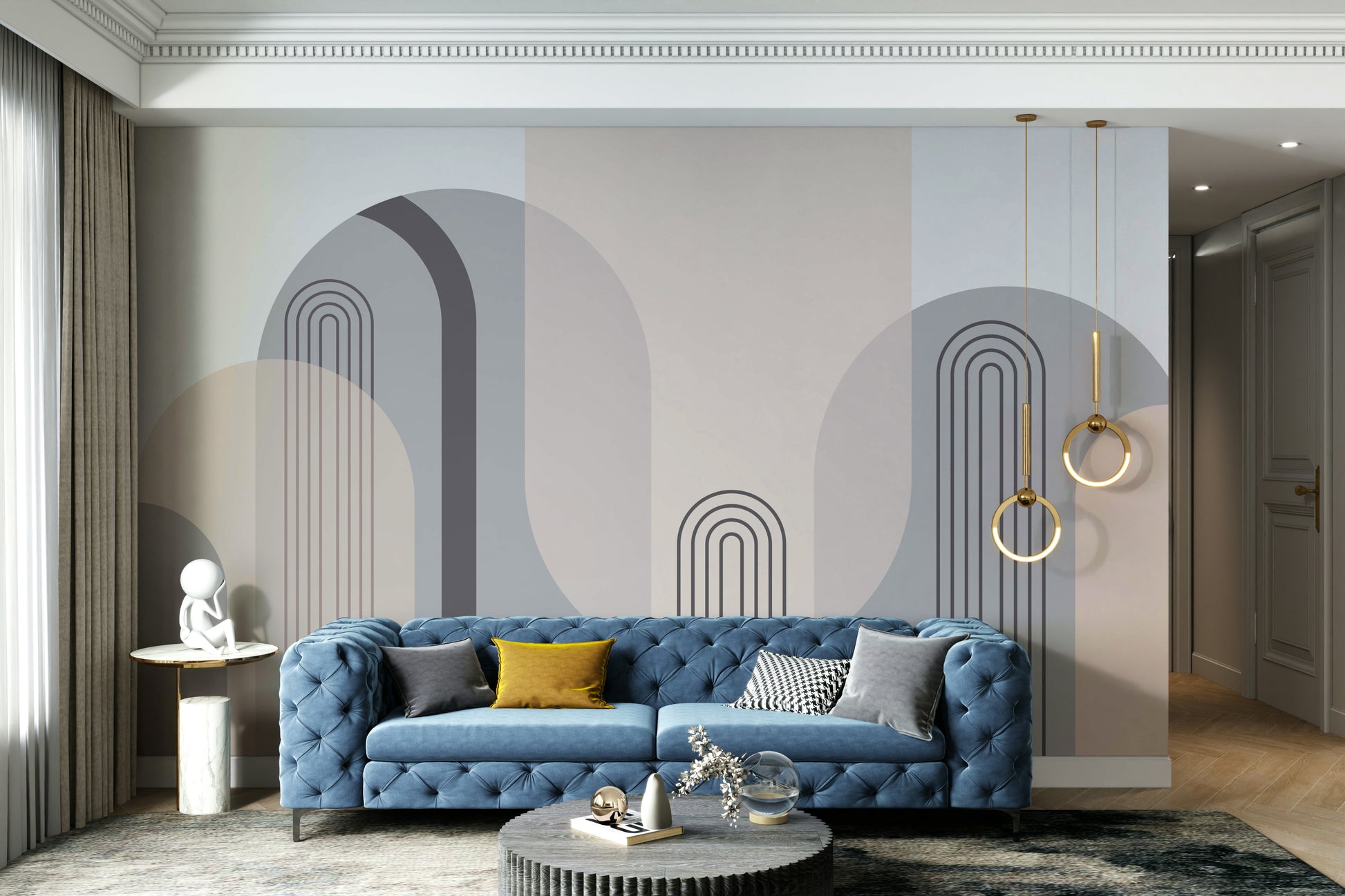 The composition is abstract and flowing.

