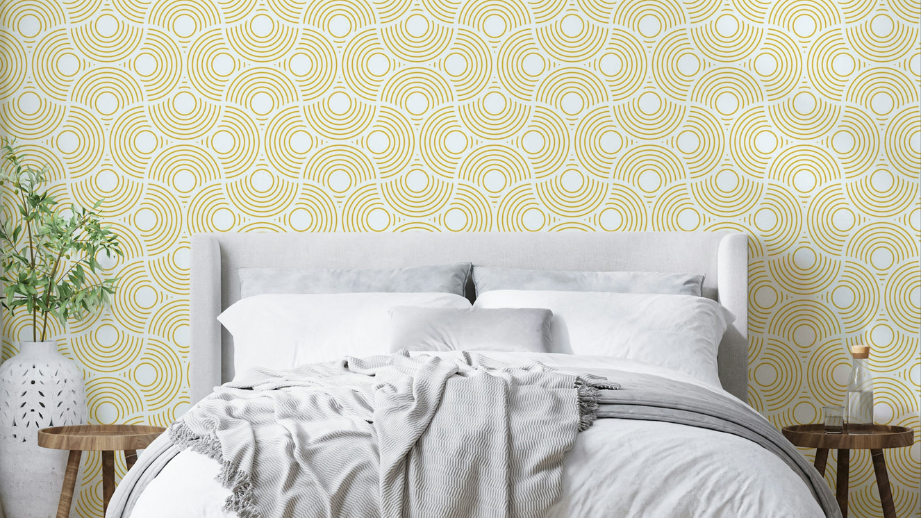 The scalloped shapes are a central focus of the image.

