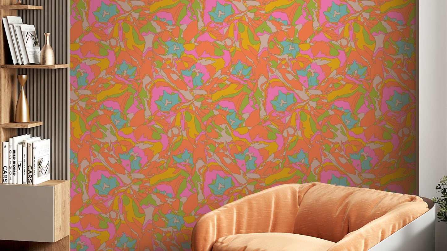 The image shows an artistic impression of a serene floral scene.

