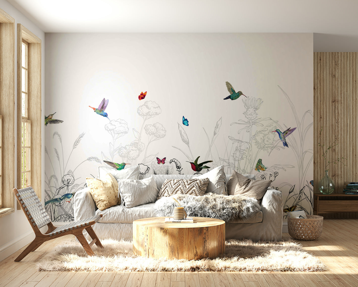 The design gives a feeling of quiet, natural beauty.

