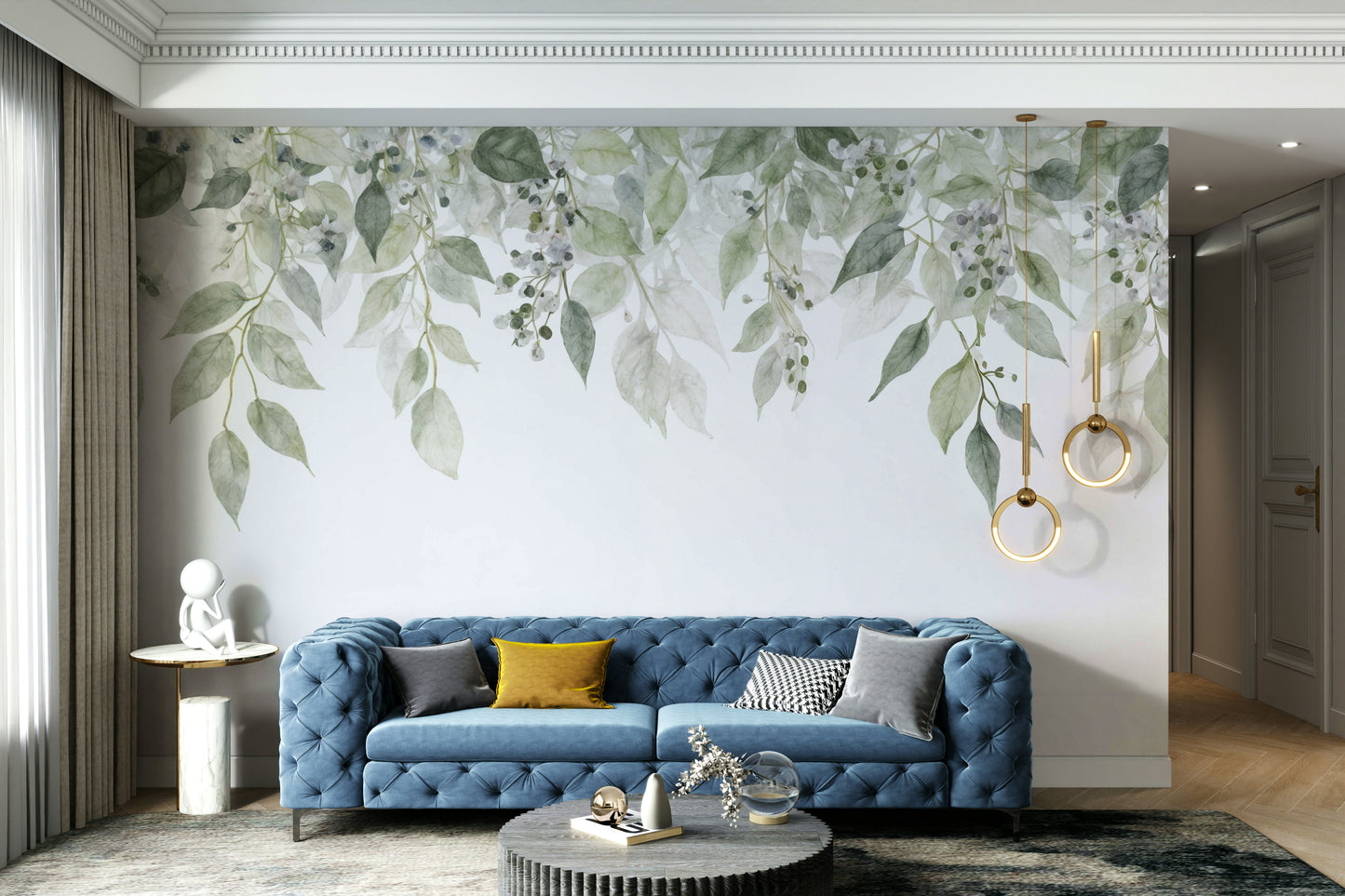 The feeling is one of fresh elegance.

