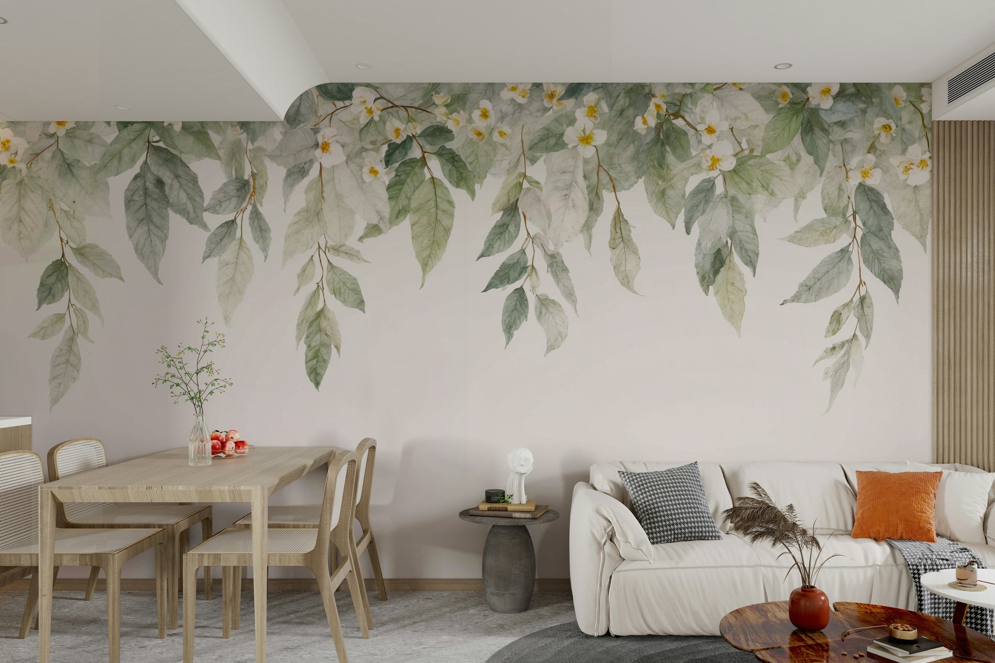 The design gives a feeling of quiet, natural beauty.

