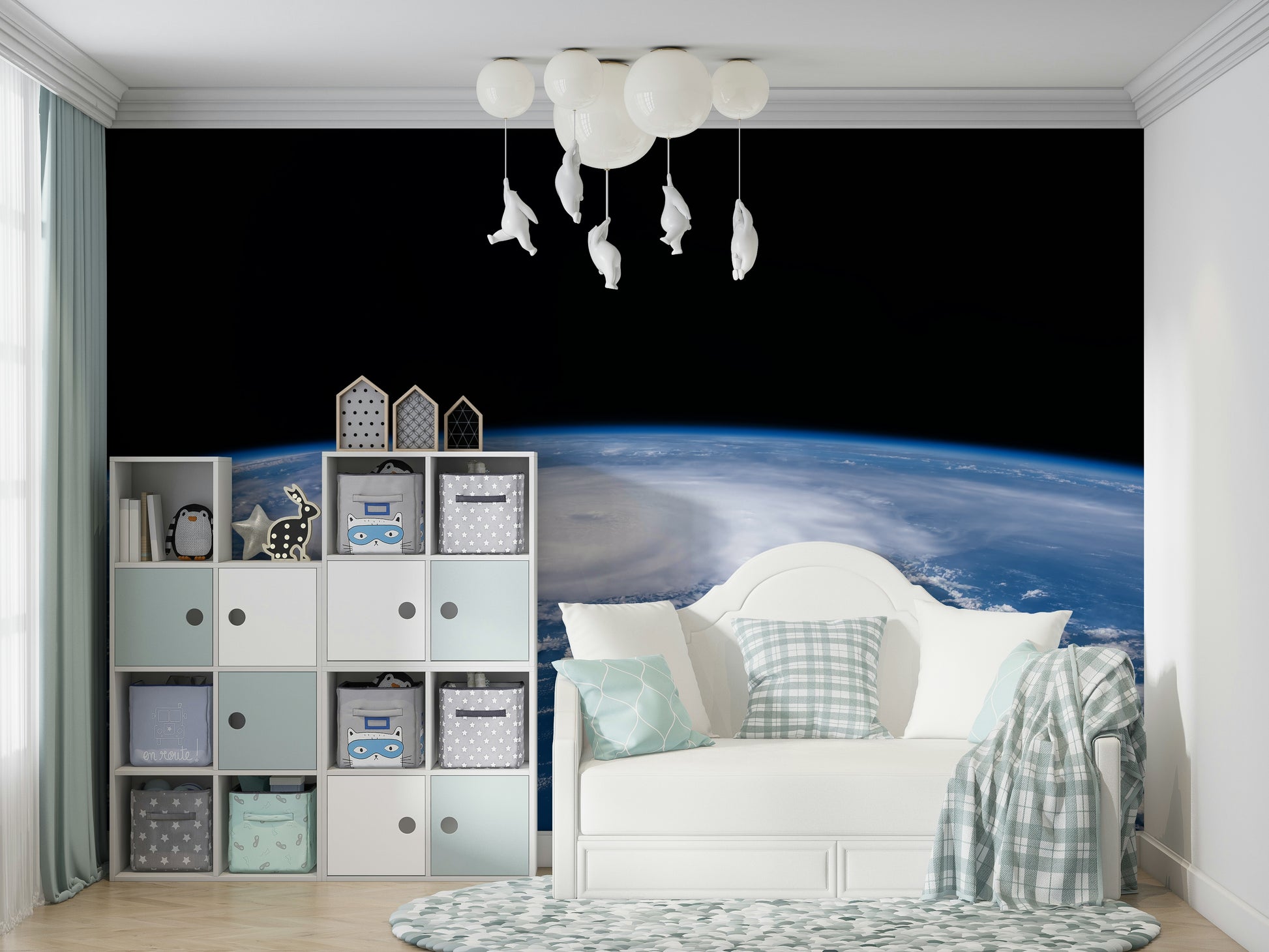 The print is high-quality with incredible detail in the cloud textures.
