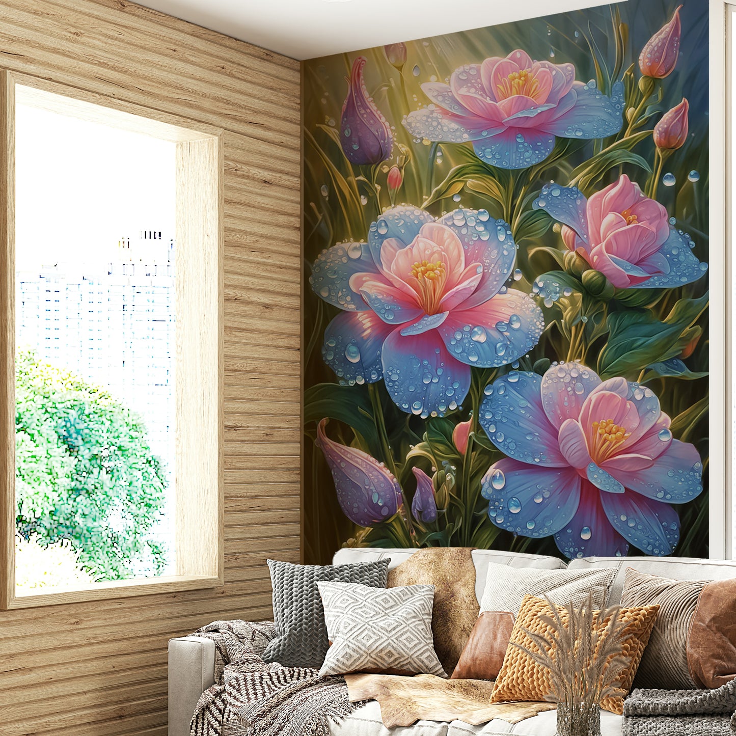 The print is high-quality with incredible detail in the water drops.
