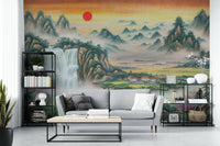 The art style is soft and painterly, with smooth color transitions.
