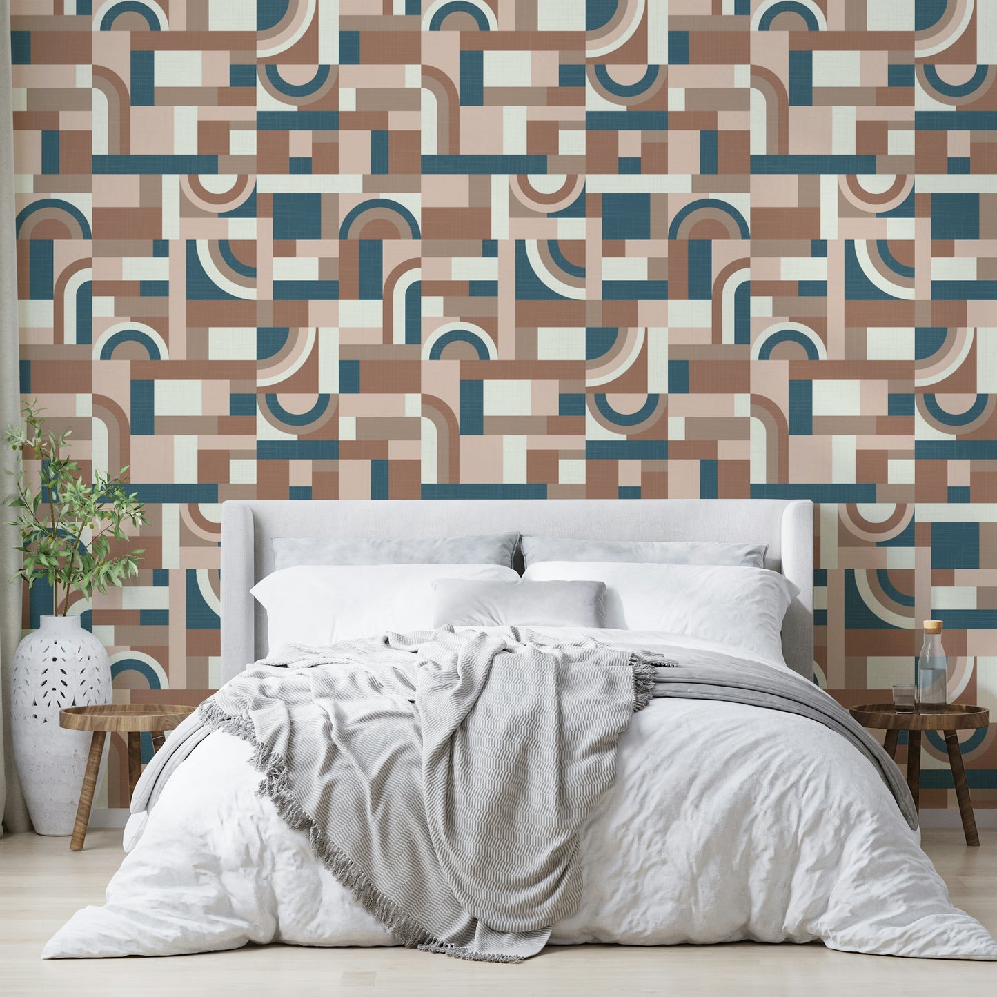 Mocha Mousse Accento Wallpaper⁠