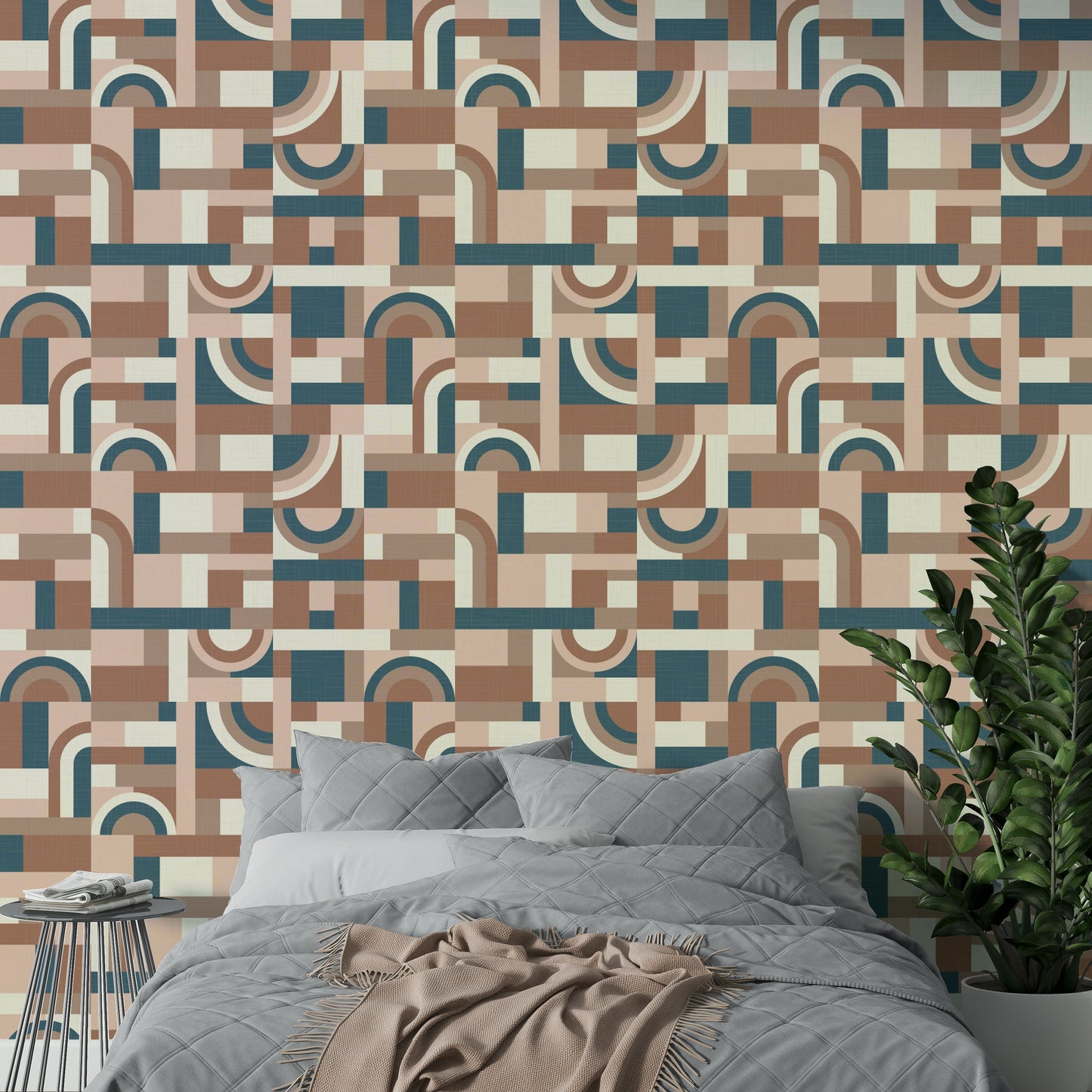 Mocha Mousse Accento Wallpaper⁠