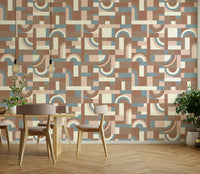 The wallpaper has a smooth, non-reflective matte finish.

