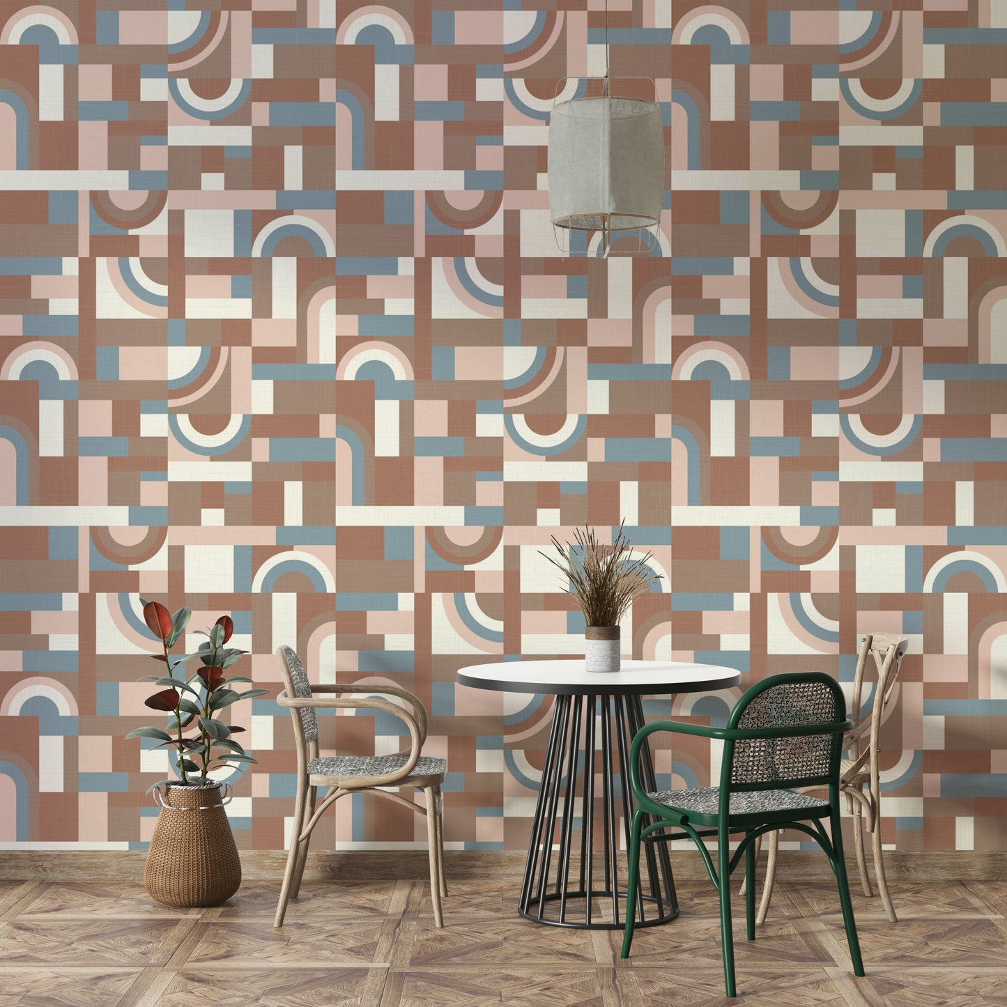 A close-up view shows the fine details of the fluid shapes.

