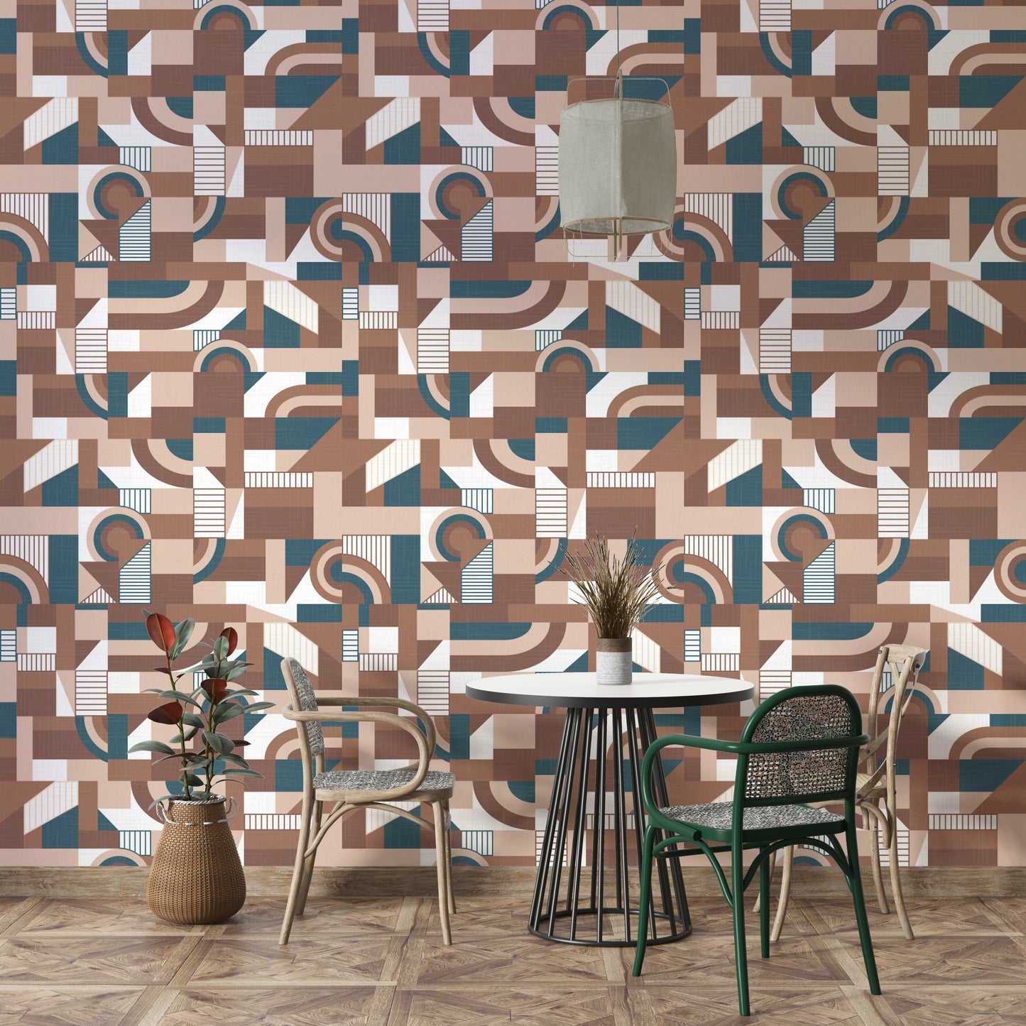 A close-up view shows the fine details of the fluid shapes.

