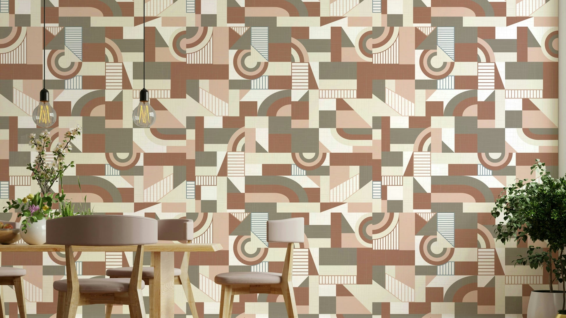 The colors are a warm, uniform mocha brown.

