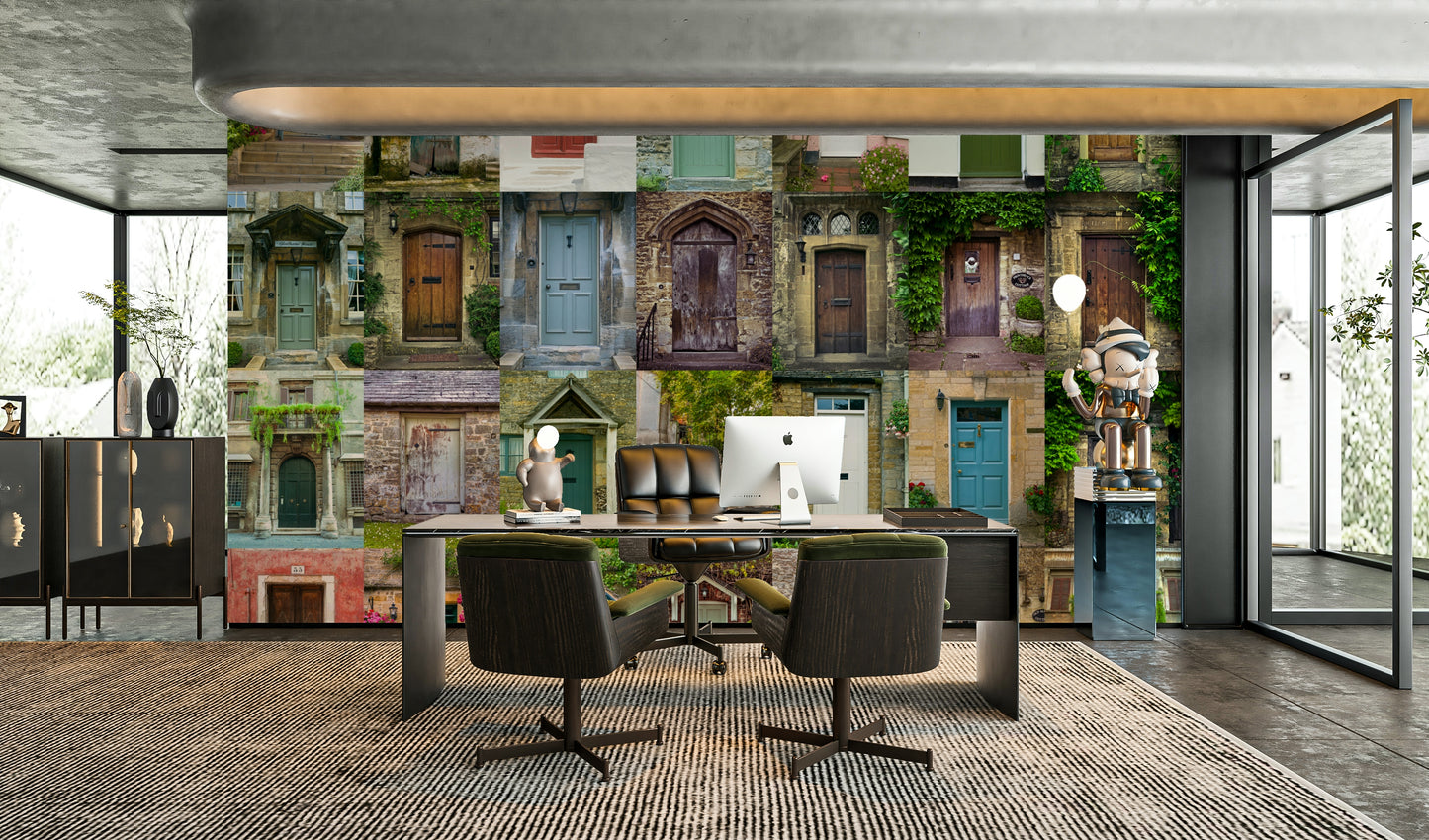 The room's lighting highlights the peaceful feel of the scene.

