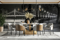 The design has a very polished and peaceful effect on the space.

