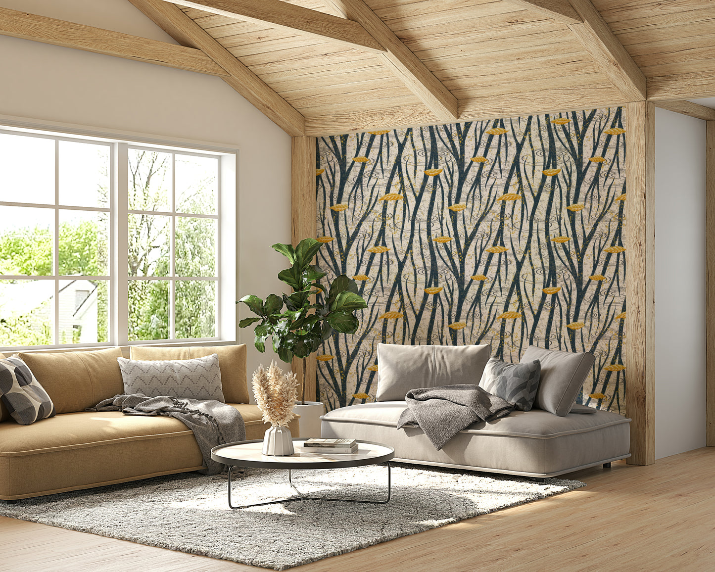 A wallpaper featuring a serene, abstract pattern.

