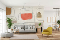 The image shows a full wall with subtle waves of color.

