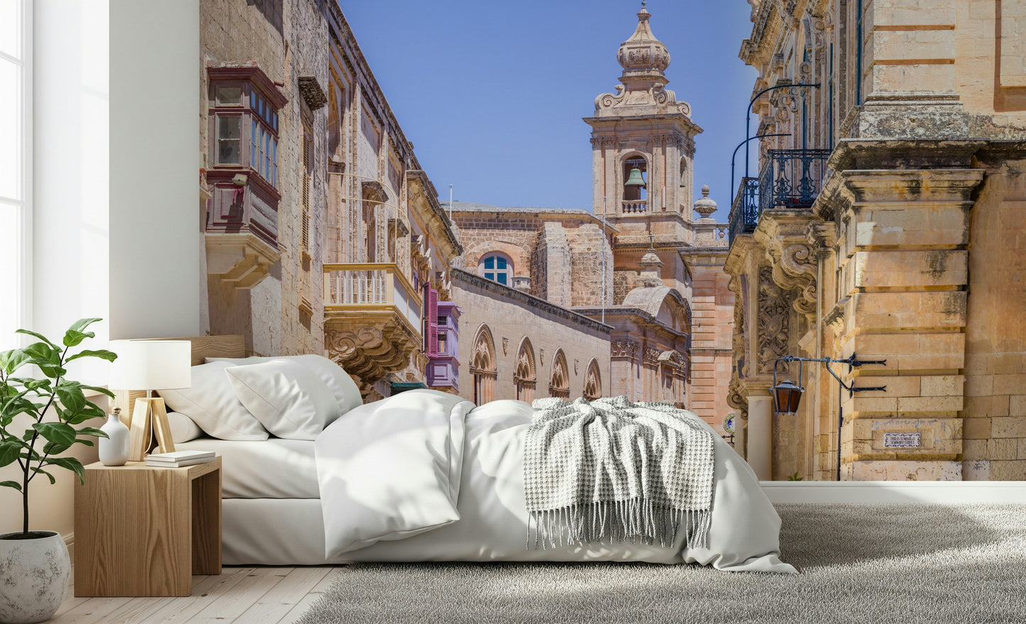 Mdina's Stone Grandeur Wall Mural