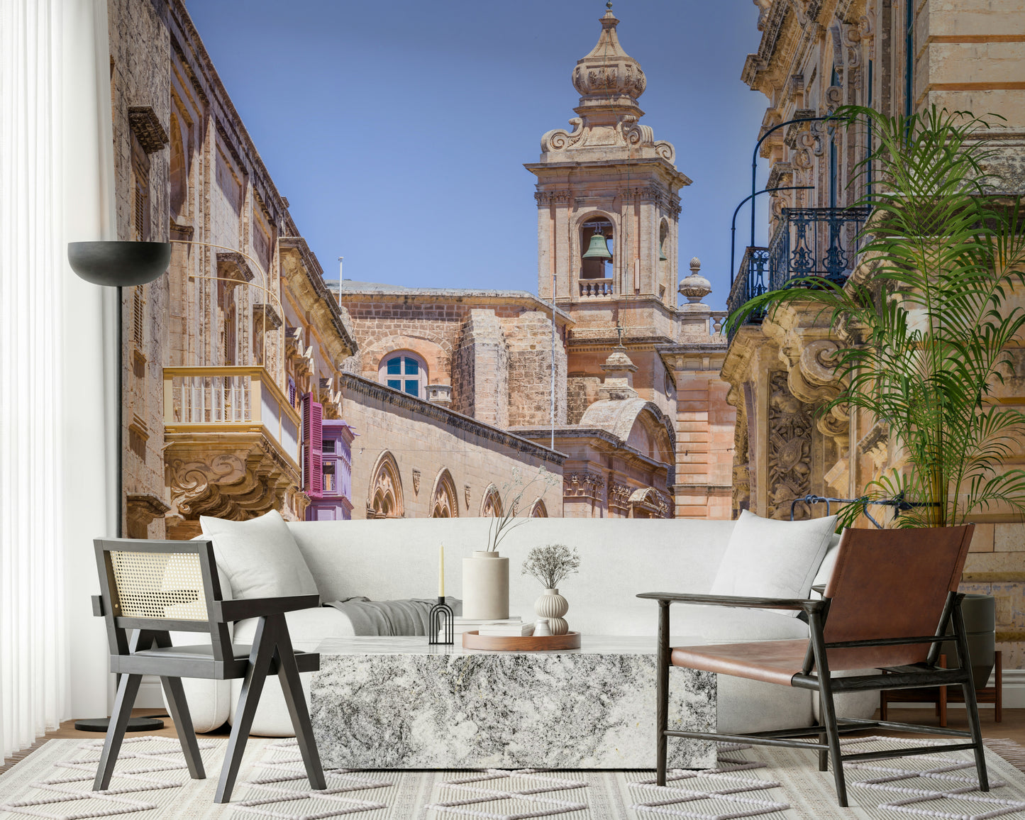 Mdina's Stone Grandeur Wall Mural