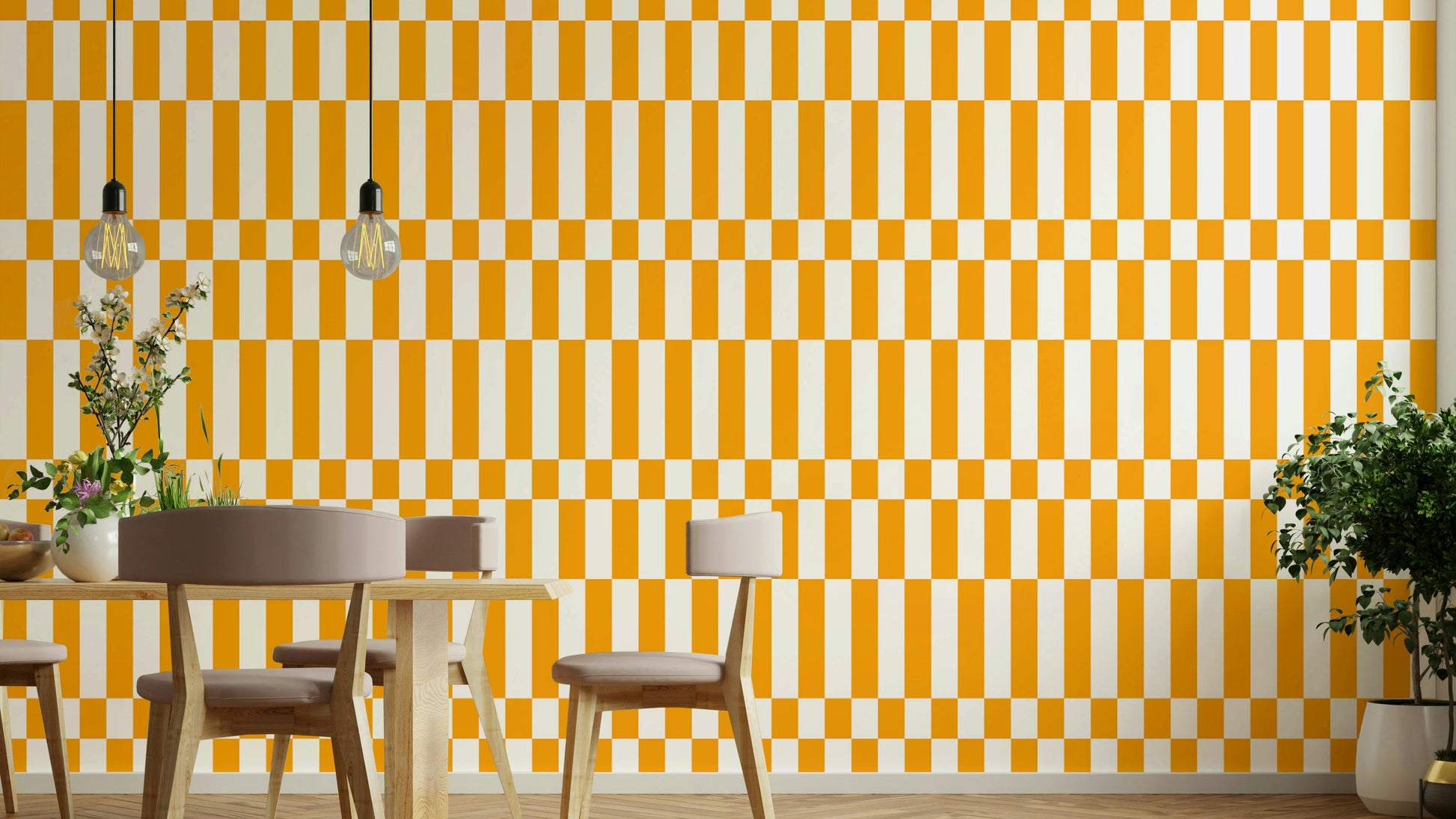 A wallpaper featuring a bold, abstract pattern.

