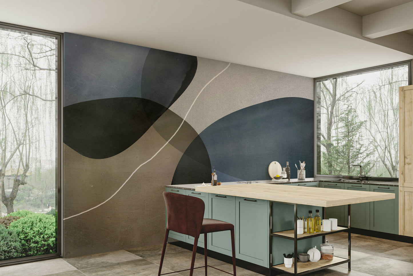 The design has a beautiful, elegant look.

